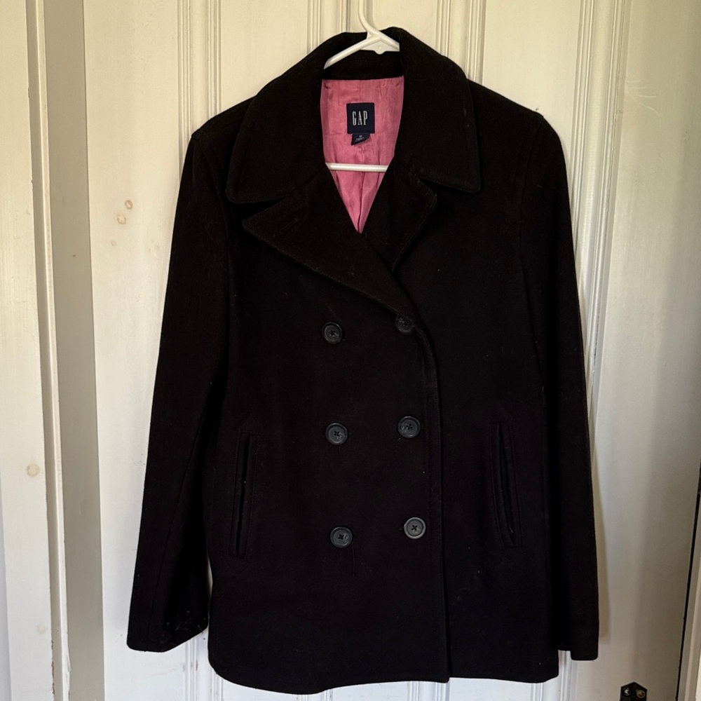 GAP Women's Dark Peacoat with Pink Lining